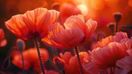 Springtime Poppy Blossoms