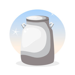 A container of milk vector illustration