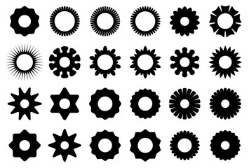 Black Abstract Geometric Forms