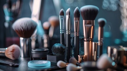 Various beauty tools, soft brushes and others - Powered by Adobe