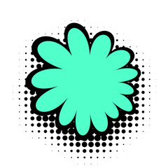 Neon Green Pop Art Blossom