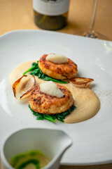 Fish cakes with roe