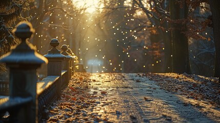 warm sunlight penetrated the bridge