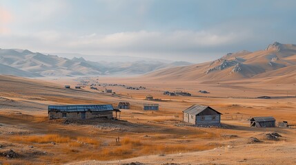 small house on a field