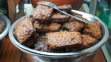 Indonesian type traditional food with uniqe taste called bacem