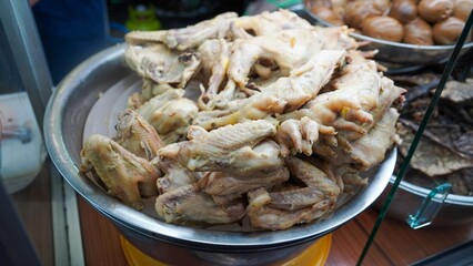 Indonesian type traditional food with uniqe taste called bacem