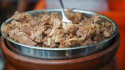View of gudeg. Traditional food from java indonesia