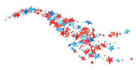 Patriotic Star Swoosh