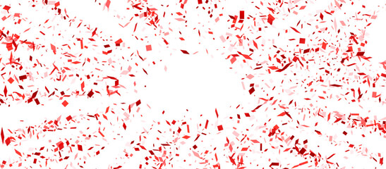 Radiant Red Confetti Burst