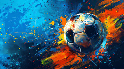 Football 2024 in Germany pattern background	