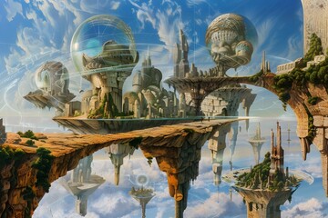 Floating City in the Sky