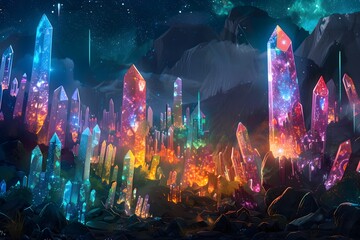 Cosmic Crystal Forest