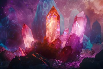 Radiant Crystal Formation