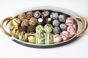 chocolate candies in a bowl