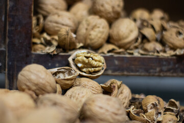 walnuts and nutcracker