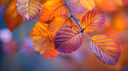 Obraz premium Close up photography of the enchanting colors of autumn foliage