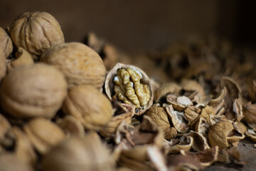 walnuts and nutcracker