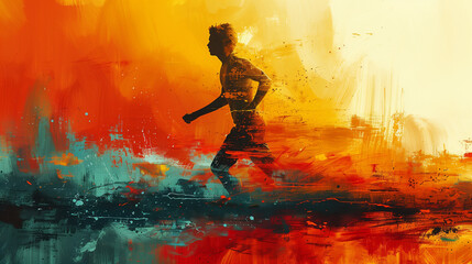 走るランナーの姿