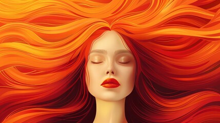 Elevate your strategy with this singular woman object. Radiant Womanhood illustration.