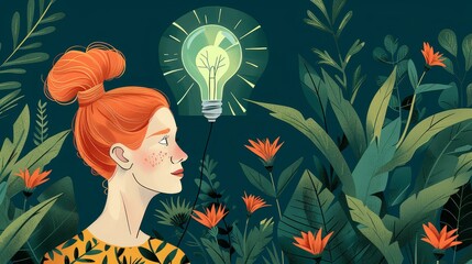 Discover the potential in this empowering object designed for girls to shine bright with an inspirational illustration.