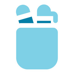 Obraz premium pencil case icon for illustration