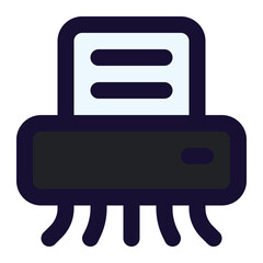 shredder icon for illustration