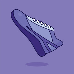 Sports Shoe vector icon. athlete running shoe icon vector. running shoe