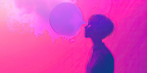 Voice (Purple): A figure with a speech bubble, symbolizing the vocal nature of Gen Z protesters