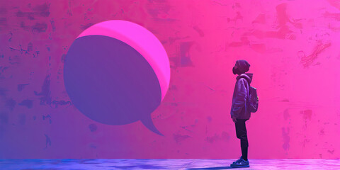 Voice (Purple): A figure with a speech bubble, symbolizing the vocal nature of Gen Z protesters