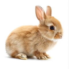 Obraz premium cute rabbit on white background