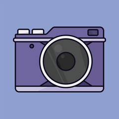 Camera icon vector. Old Camera icon vector. photo Camera illustration icon. photography camera