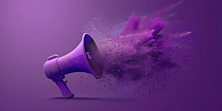 Voice (Purple): A megaphone shape, symbolizing the powerful voice of Gen Z protesters demanding to be heard