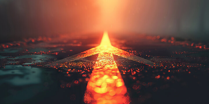 Determination (Black): A strong, straight arrow pointing forward, representing the determination of Gen Z protesters to enact change