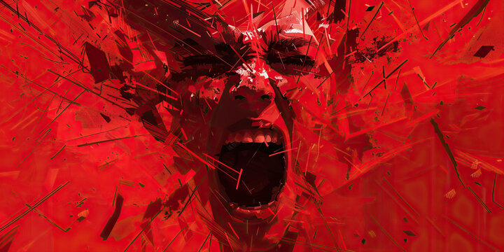 Anger (Red): A series of bold, jagged lines representing the passionate anger of Gen Z protesters