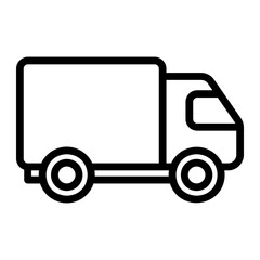 delivery van icon ilustration