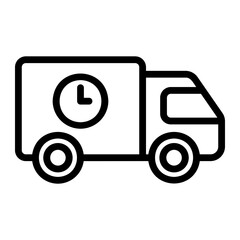 delivery time icon ilustration