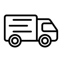 delivery truck icon ilustration