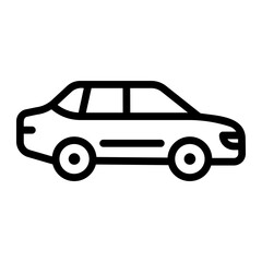 sedan icon ilustration