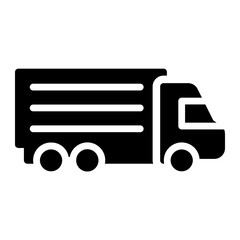 cargo truck icon ilustration