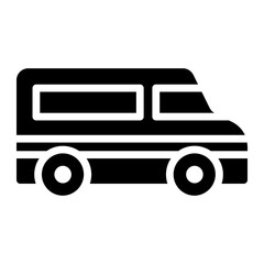 mini van icon ilustration