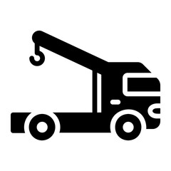tow truck icon ilustration