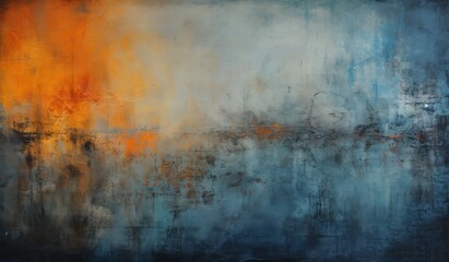 Fototapeta premium Sky-Blue Twilight A Study in Contrasting Tones. 