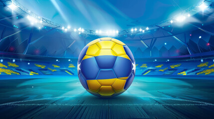 UEFA EURO 2024 Soccer Ball with Flag of Germany, England, Spain, Italy, France, Portugal, Poland, Ukraine, Switzerland, Hungary, Turkey, Serbia, Belgium, Slovenia, Croatia