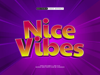 nice vibes editable text effect in game and action text style