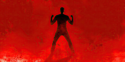 Unwavering Resolve (Glowing Crimson): This determined individual with clenched fists, their determination emanating like a beacon of hope, illuminated in a fierce yet inviting hue of crimson.