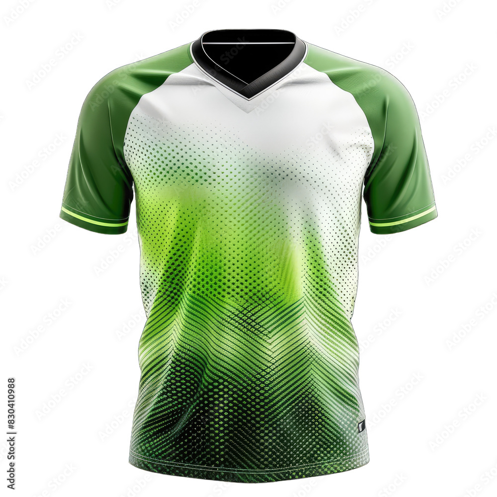 Sticker Premium quality iconic sports jersey template,  isolated on transparent background, PSD