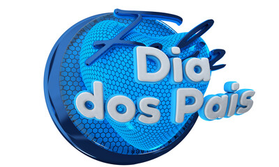 Father's day promotional 3d stamp for offers and promotions