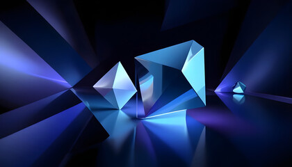 crystal low poly geometric abstract background 5