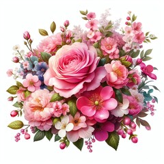 Pink Flower Isolated