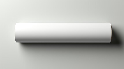 Blank white paper rolls mockup